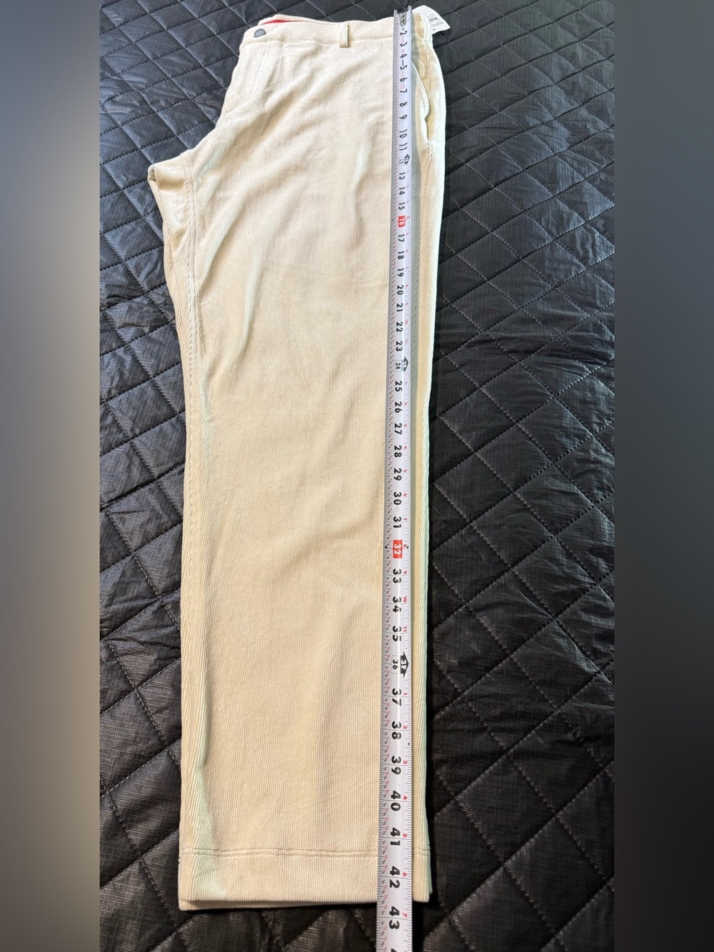 Redvanly Collins Pull-On Corduroy Golf Pants Oat XXL 32” Inseam - Picture 9 of 10